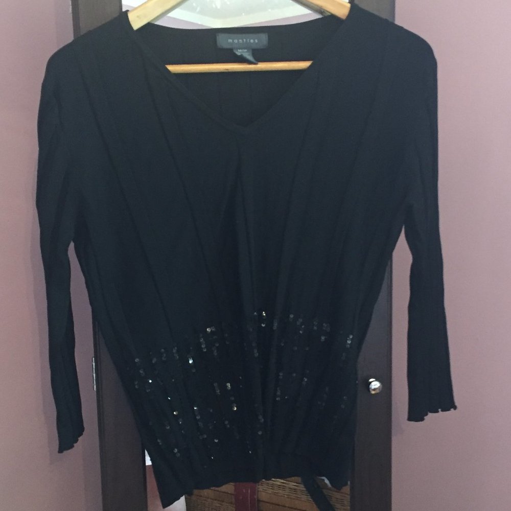 Mantles Sequined Sweater